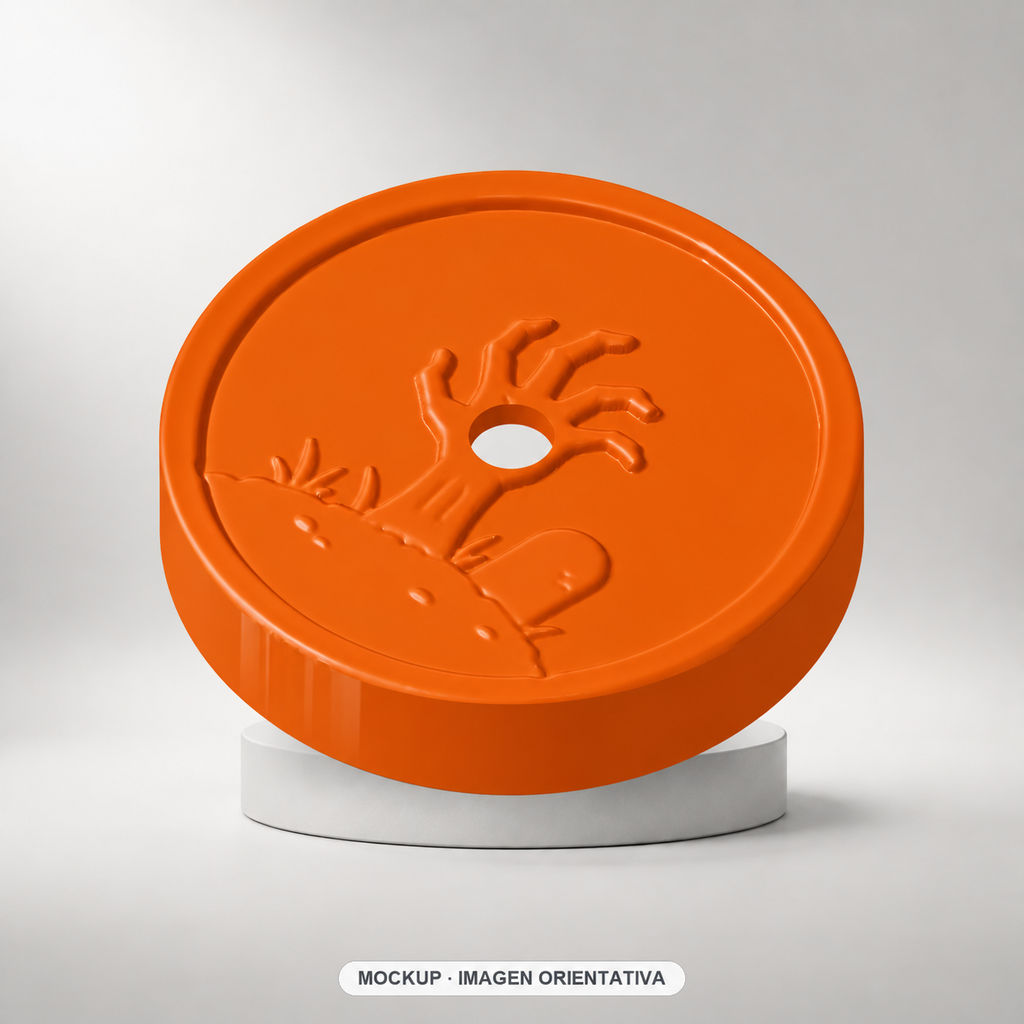 Funda reutilizable MANO ZOMBIE para sensor glucosa